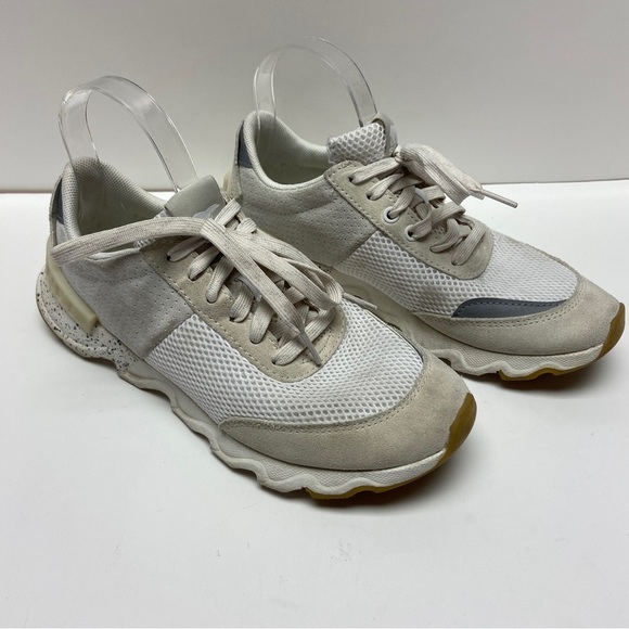 Sorel Women's White Casual Trendy Athletic Kinetic Lite Lace Sneakers Size 9 - Picture 1 of 11